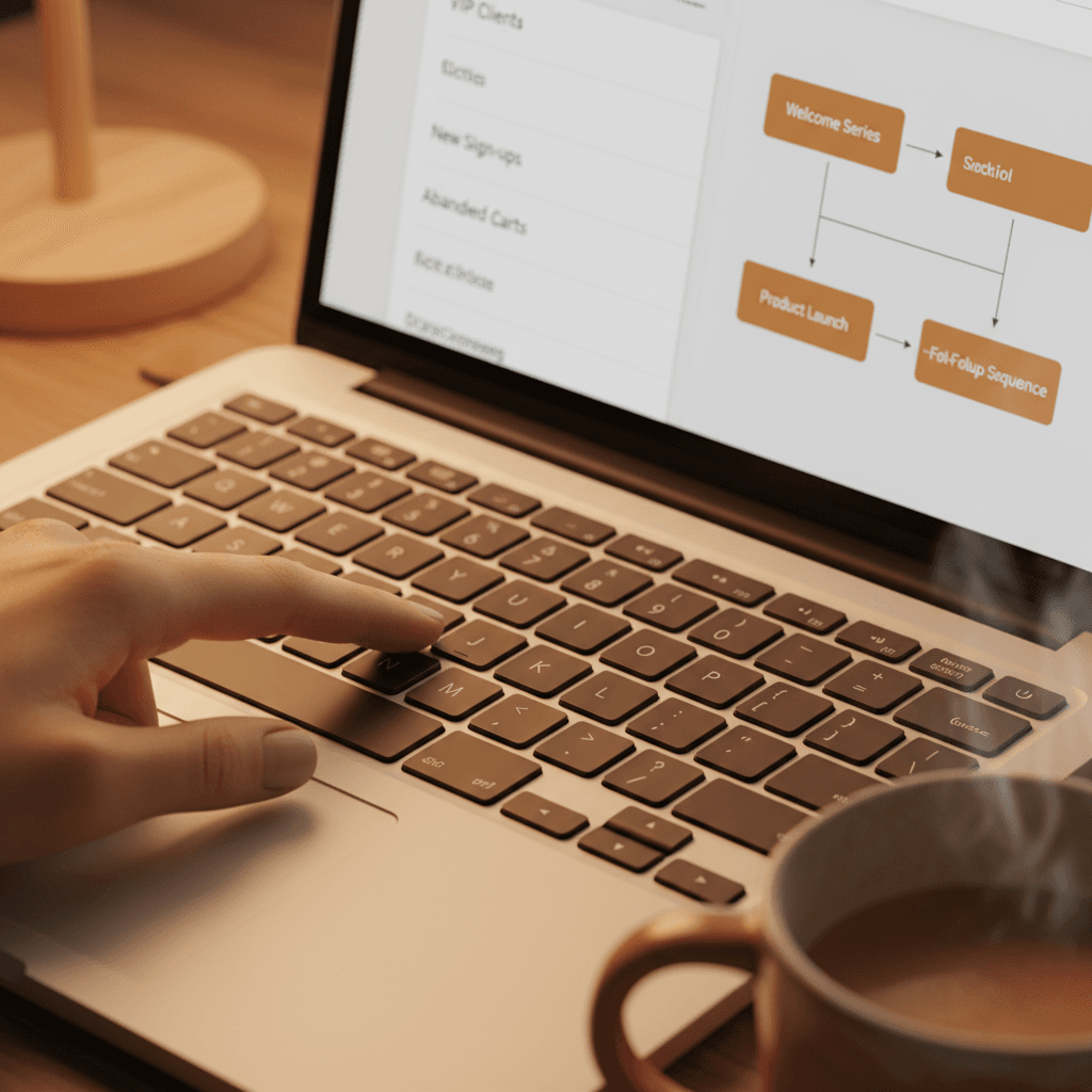 Email automation and lead nurturing workflow