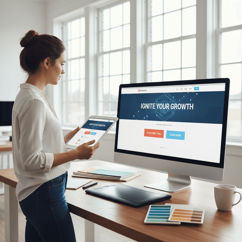 Landing page design and conversion optimization